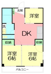 清水マンションの間取り画像