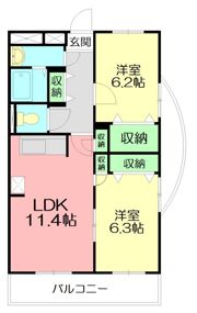 トヨカワマンションの間取り画像
