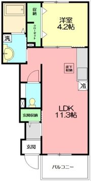 エアリーファイン1の間取り画像