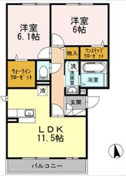 グランフォート 参番館の間取り画像