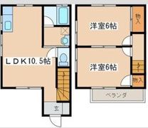 テラスハウス翔の間取り画像