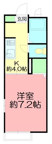 クレールJe茅ヶ崎の間取り画像