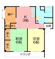 木の宮マンションの間取り画像