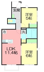 リリークレールIIの間取り画像