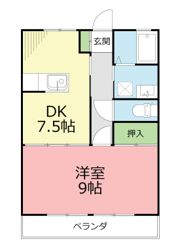 足柄ハイツの間取り画像