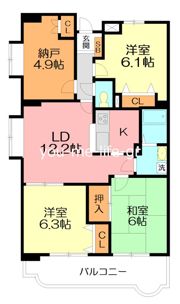 サンジュネス湘南の間取り画像