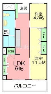 ベルジュ横濱本郷台の間取り画像