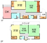 二宮町山西戸建の間取り画像
