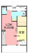 LAID BACK TERRACE（レイドバックテラス）の間取り画像
