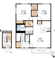 ランブル鵠沼松が岡の間取り画像
