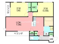 シャルールくげぬまの間取り画像