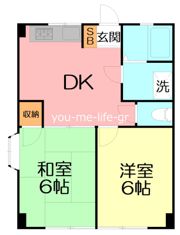 曽我マンションの間取り画像