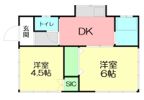 永田貸家の間取り画像