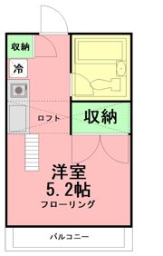 カレッジコーポ吉田の間取り画像