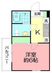 ロジュマン東海大学前の間取り画像