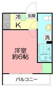 ロジュマン東海大学前の間取り画像