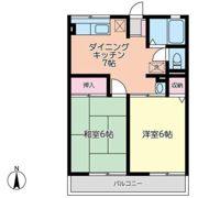 第6天城ハイツの間取り画像