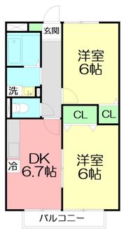 メイプルカーサの間取り画像