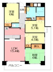 クエスト山手台の間取り画像