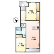 アンジュエールBの間取り画像
