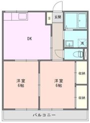 ぱーくさいど伊勢の間取り画像