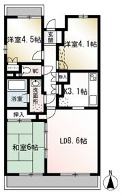 ハイツ座間の間取り画像