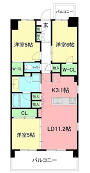 ルネ湘南茅ヶ崎の間取り画像