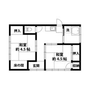 妻田藤井貸家の間取り画像