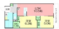 ベルビウ 中海岸の間取り画像