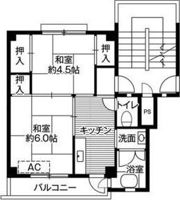 ビレッジハウス愛川1号棟の間取り画像