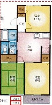 シンセイレジデンス湘南仲町の間取り画像