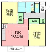グローリアスBの間取り画像