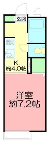 クレールJe茅ヶ崎の間取り画像