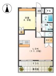 レフィナードN．Kの間取り画像