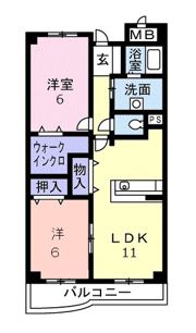アルドーレ 芹沢の間取り画像