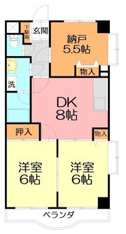 ドルチェ芦屋の間取り画像