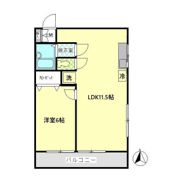 ゼフィールマンションB棟の間取り画像