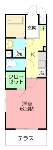 カレッジヒルズAの間取り画像