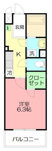 カレッジヒルズAの間取り画像