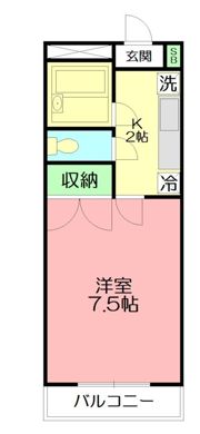 荒川マンションの間取り画像