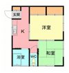 澤田貸家1号室の間取り画像