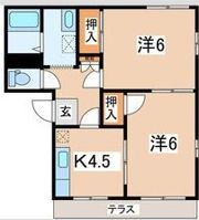 KプラットハウスB棟の間取り画像