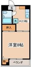 コーポナカネの間取り画像