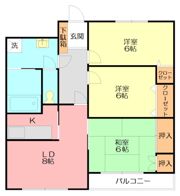 JLBグランエクリュ大磯の間取り画像