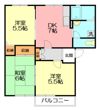 クレール石名坂Bの間取り画像