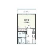 ロジュマン東海大学前の間取り画像