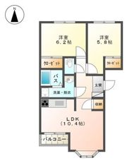 シャルマン湘南Bの間取り画像
