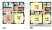 畑貸家の間取り画像