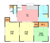 瀬戸貸家の間取り画像