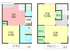 サンハイツ木村の間取り画像